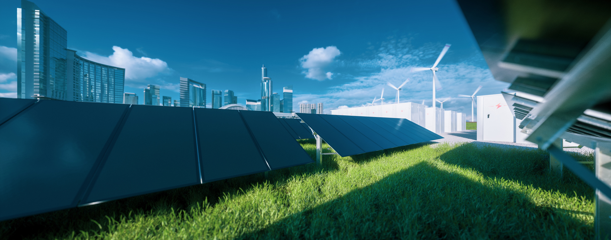 Renewable generation and battery storage in an urban energy landscape